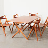 Table à manger  AT-303 d'Hans Wegner pour Andreas Tuck Danemark 1955
