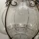 Wrought Iron Murano Glass Light Pendant 1950’s