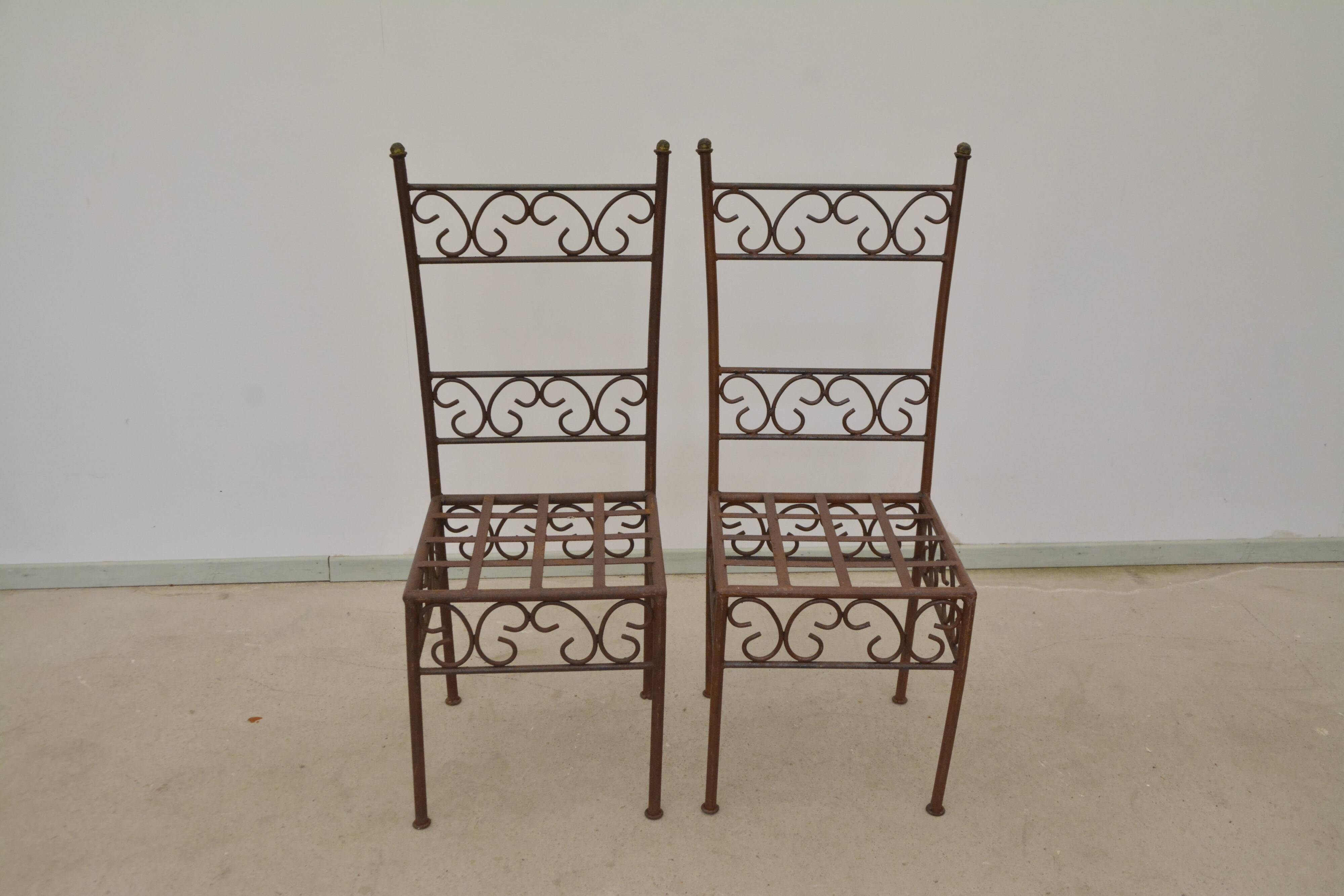 Wrought iron chairs