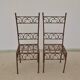 Chaises en fer forgé