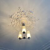 70s chrome chandelier