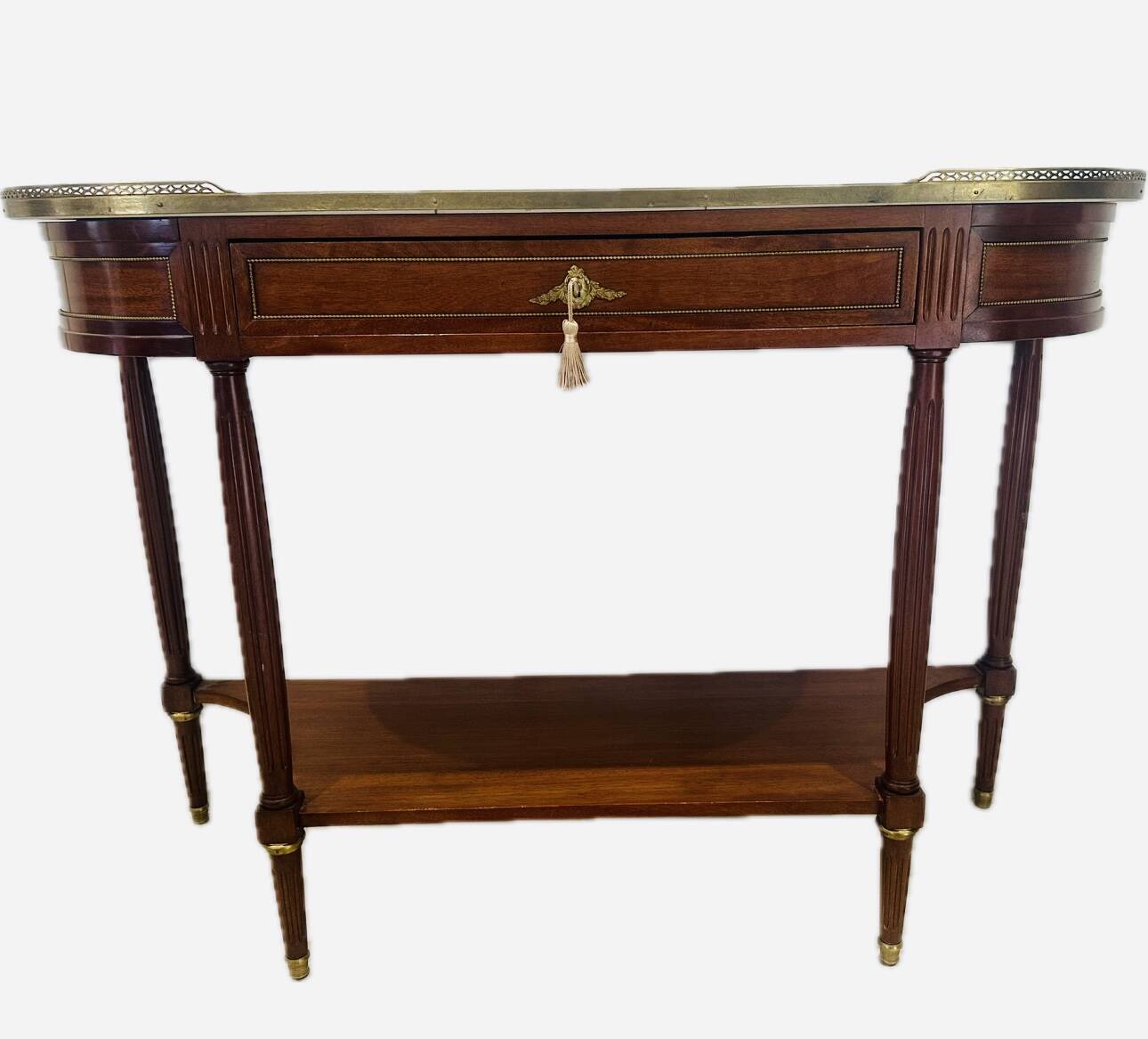Louis XVI style mahogany console, 19th century