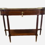 Louis XVI style mahogany console, 19th century