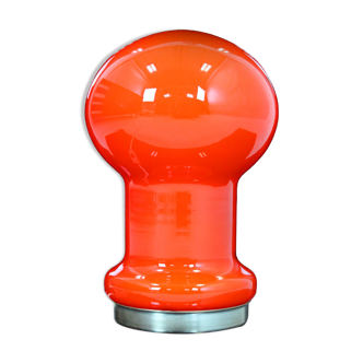 Lampe de table en verre du milieu du siècle d’Osvětlovací Sklo, années 1970