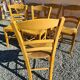 6 beech straw chairs