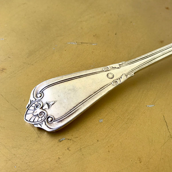 Silver metal ladle