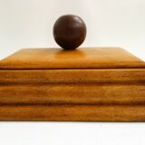 Pair of modernist wooden boxes