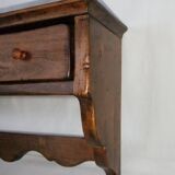 Curved wooden wall shelf storage drawers 69 cm