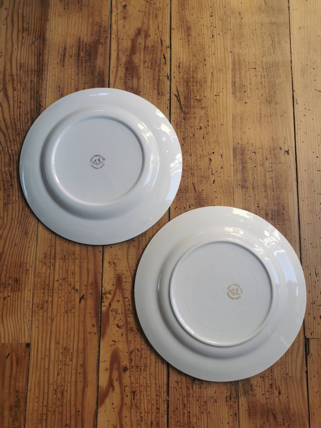 Mismatched vintage dinner plates
