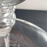 Duo of xl tealight holders in vintage crystal