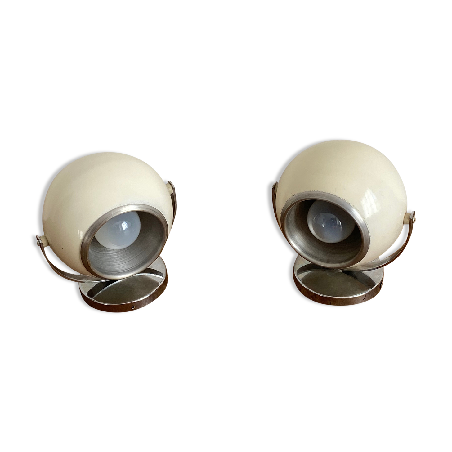 Paire d’appliques « eye ball ». 1970
