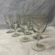 Set of 10 old wine glasses