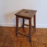 Wooden workshop stool