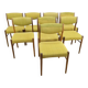 Ensemble de 8 chaises en palissandre, années 1960
