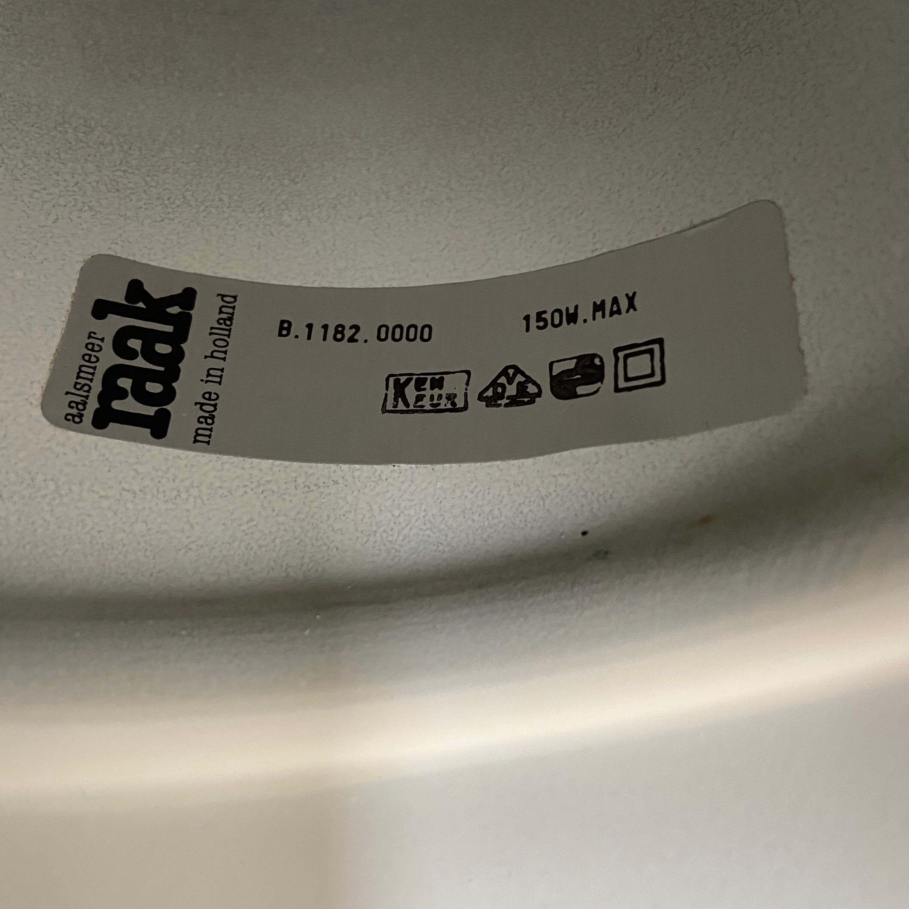 Dutch design 1970s 80s vintage aluminum hanging lamp made  by Raak Amsterdam