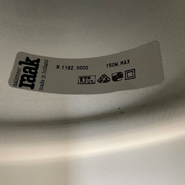 Lampe suspendue en aluminium design hollandais 1970s 80s vintage faite par Raak Amsterdam