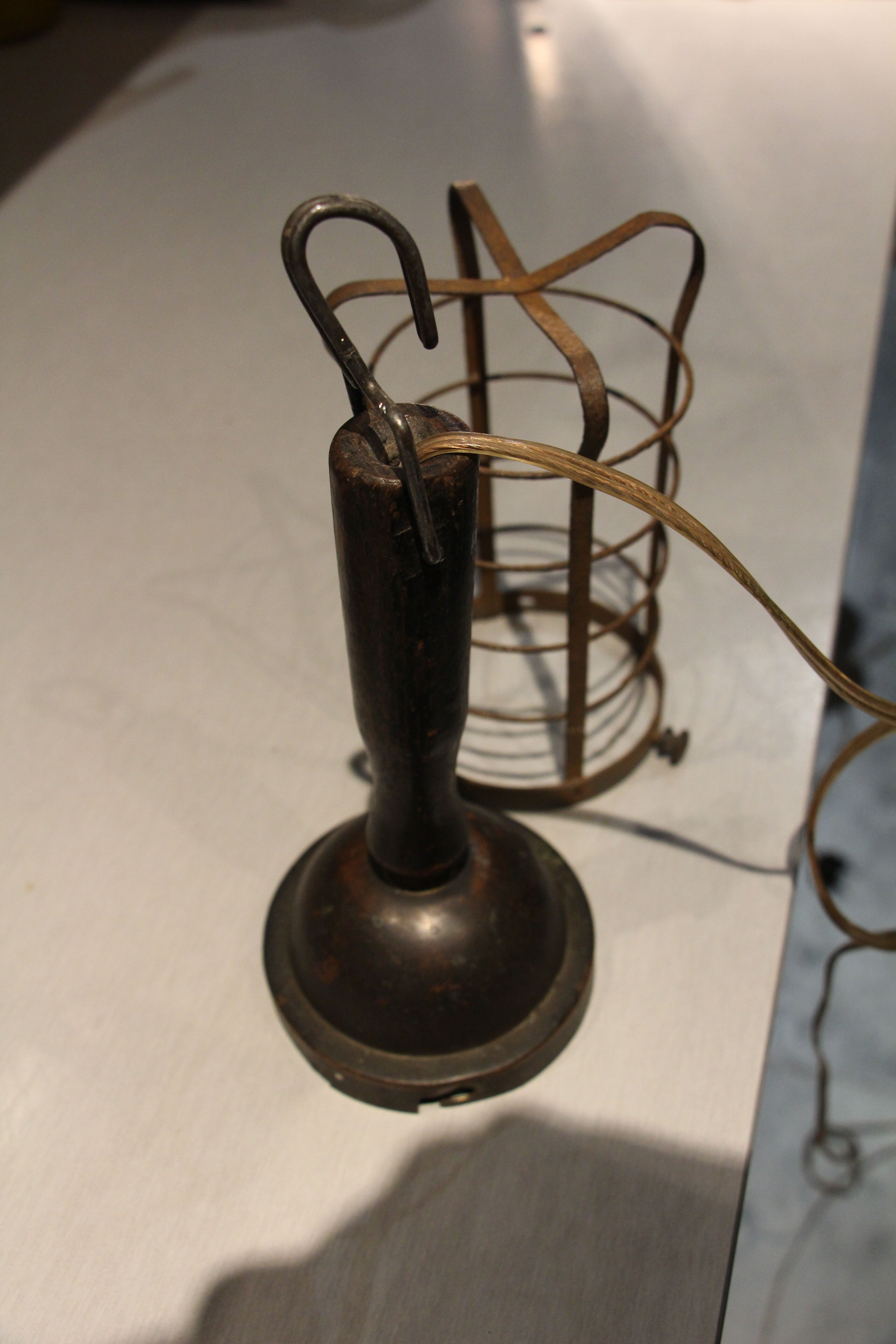 Old wood and copper walker 30s