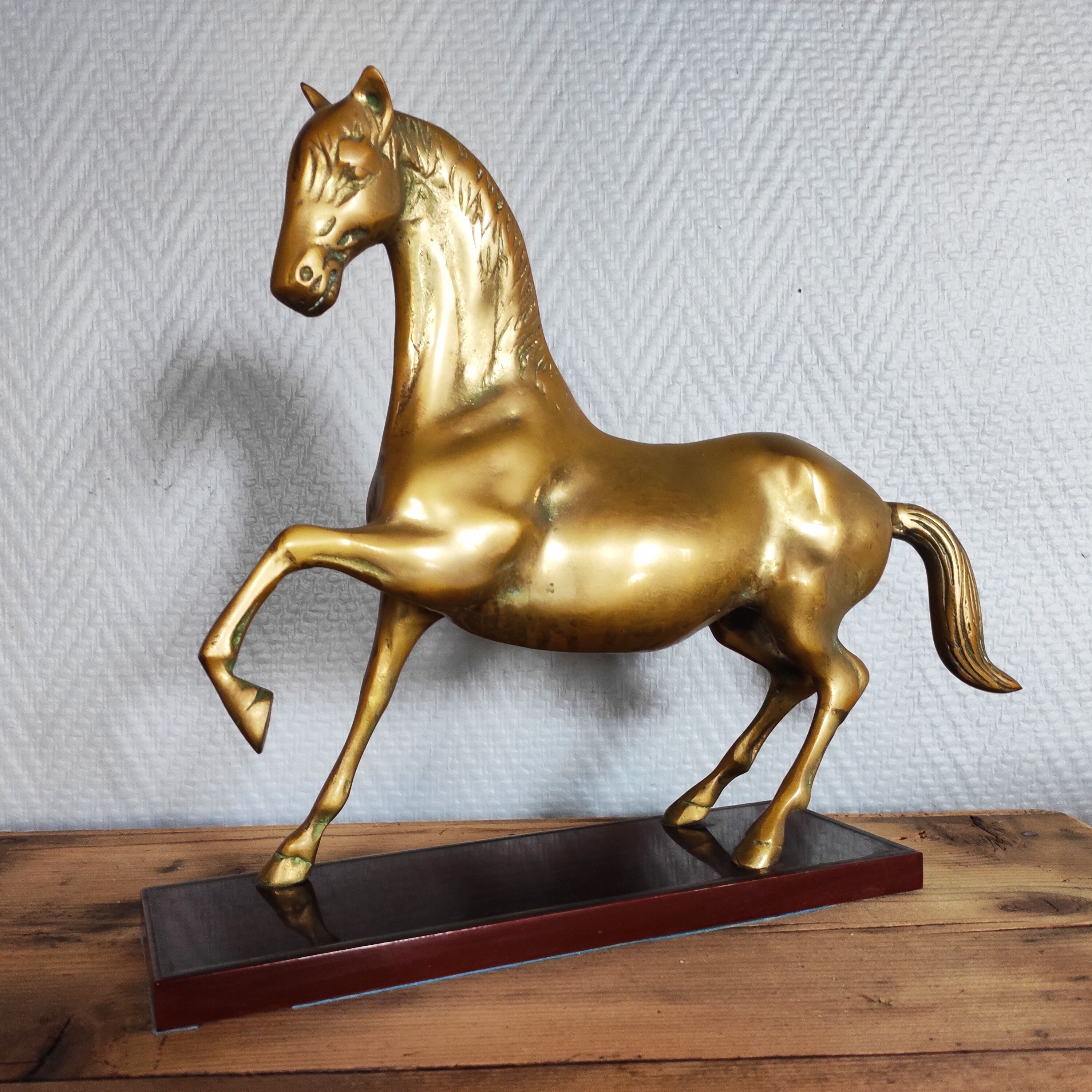 Brass horse