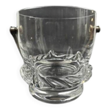Daum France Sorcy model ice bucket in clear crystal
