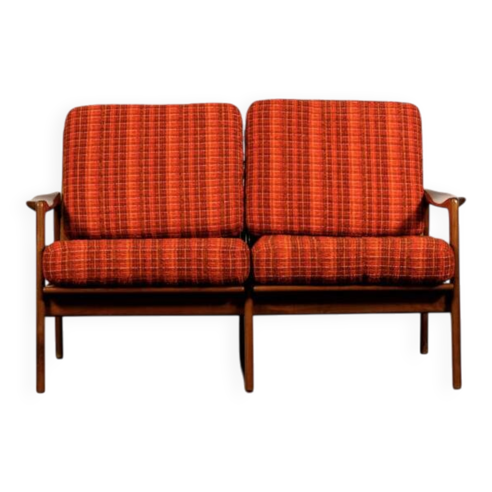 Scandinavian two-seater bench