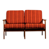 Scandinavian two-seater bench