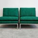 Paire de fauteuils slipper Mid Century Modern par Florence Knoll