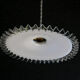Old white opaline pendant lamp delivered with new cable and new socket