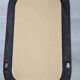 Miroir vintage noir aux angles arrondis