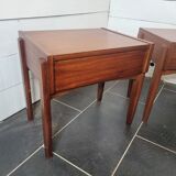 Pair of Scandinavian teak bedside tables from the 60s