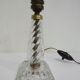Vintage glass and brass lamp