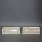 Pair of glass wall light of the years 50 Holophane