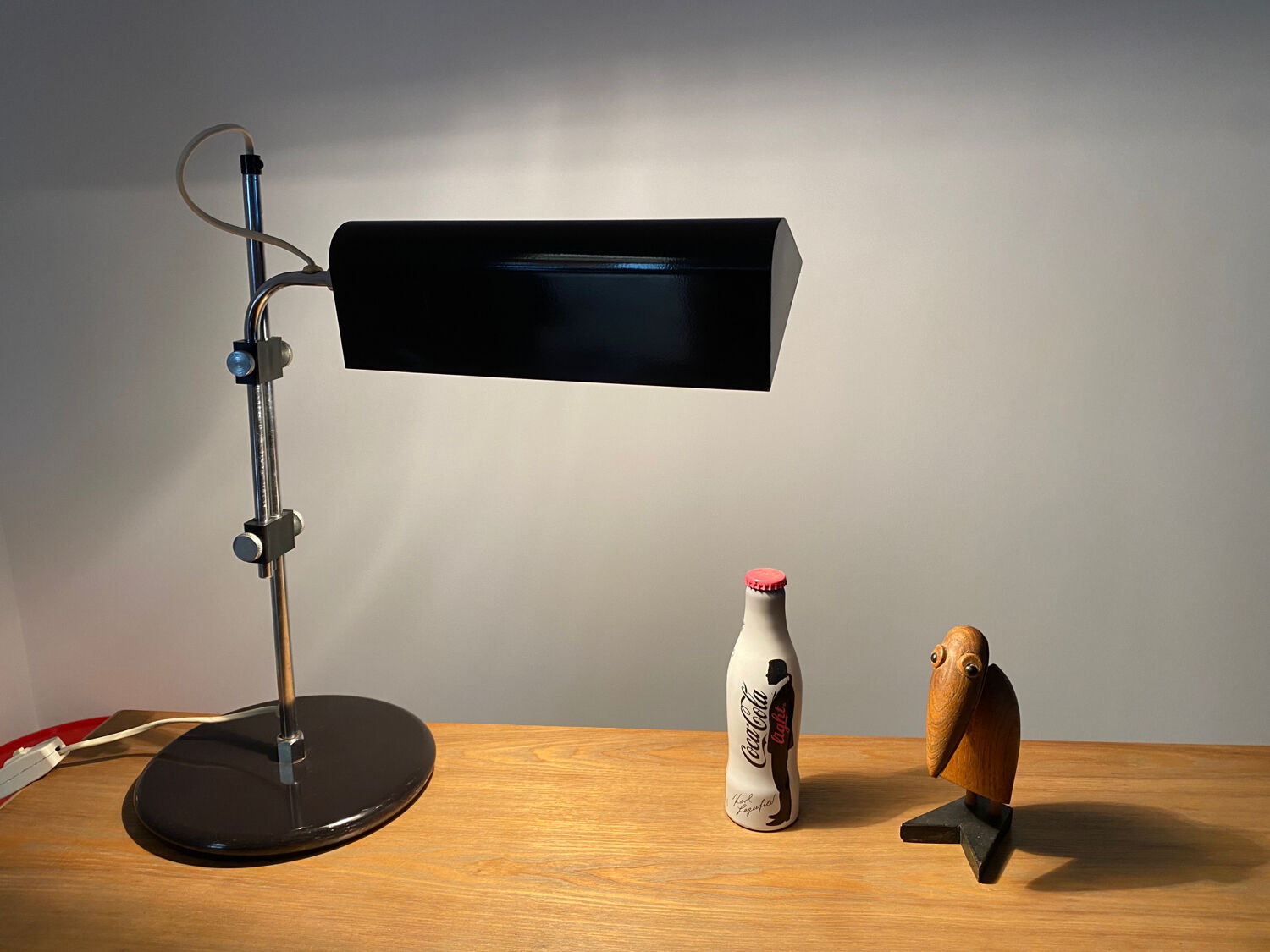 Large Scandinavian vintage desk lamp 60s