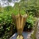 1960s vintage brass umbrella stand