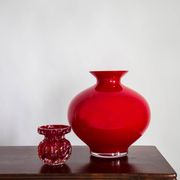 Large Vintage Artistic Glass Vase Mid-Century, Tarnowiec, Europe, 1970s