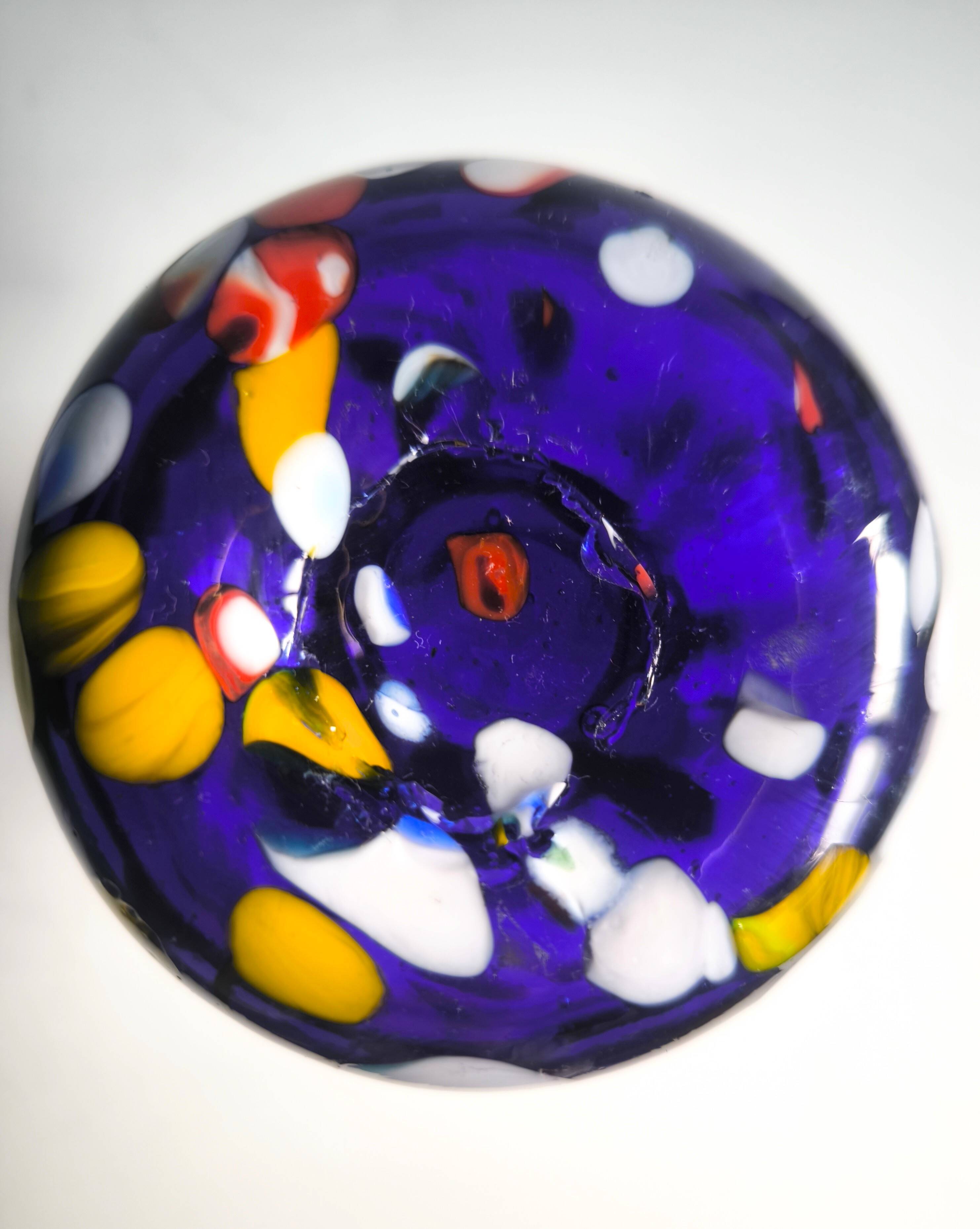 Vintage Murano Vase "Ruffled Rim" 1960s