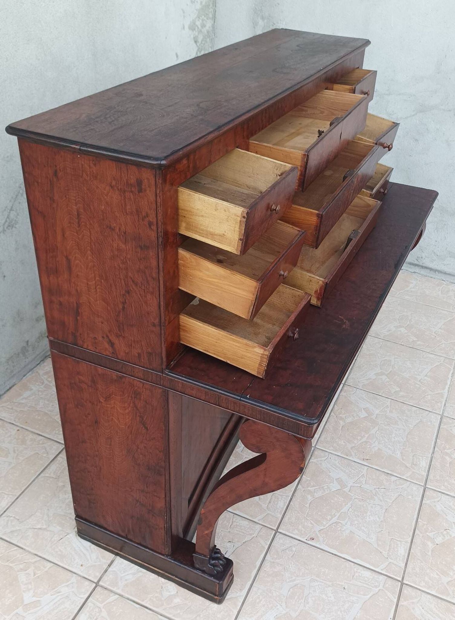 Buffet style Empire en acajou