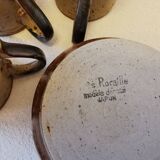 Set of 3 coffee cups and saucers