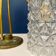 Baladeuse tulipe vintage en verre moulé