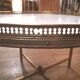 Jansen home coffee table in brass and marble