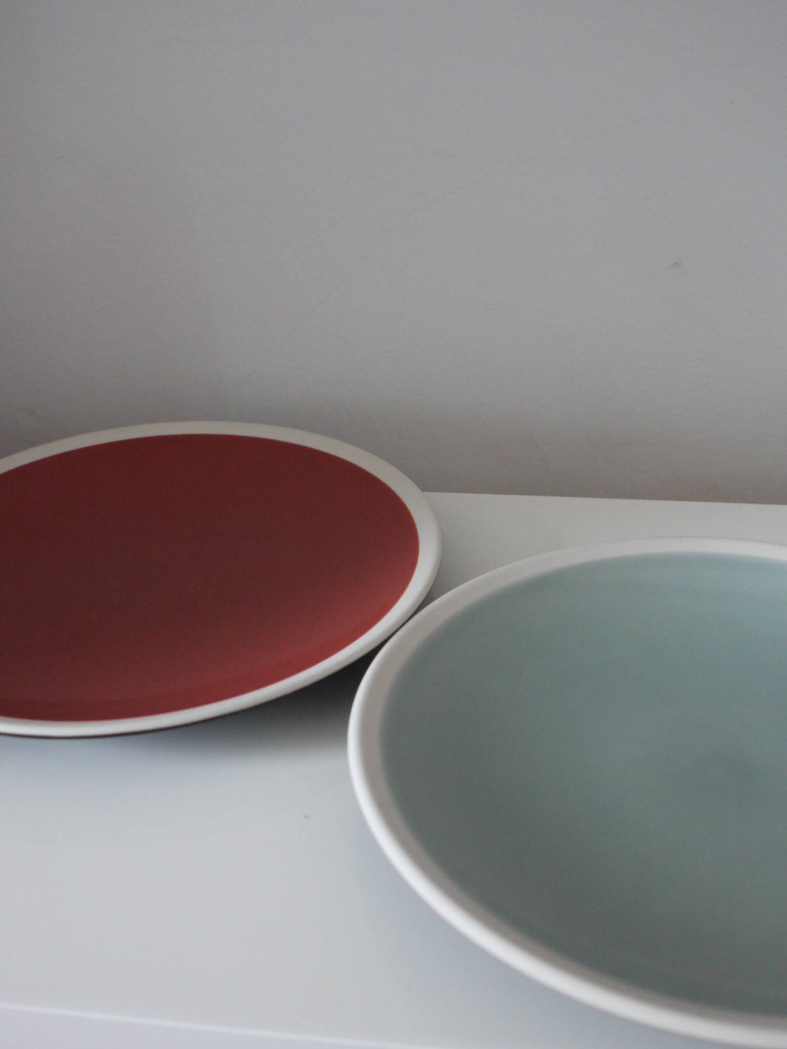 Set of two dessert plates Jars