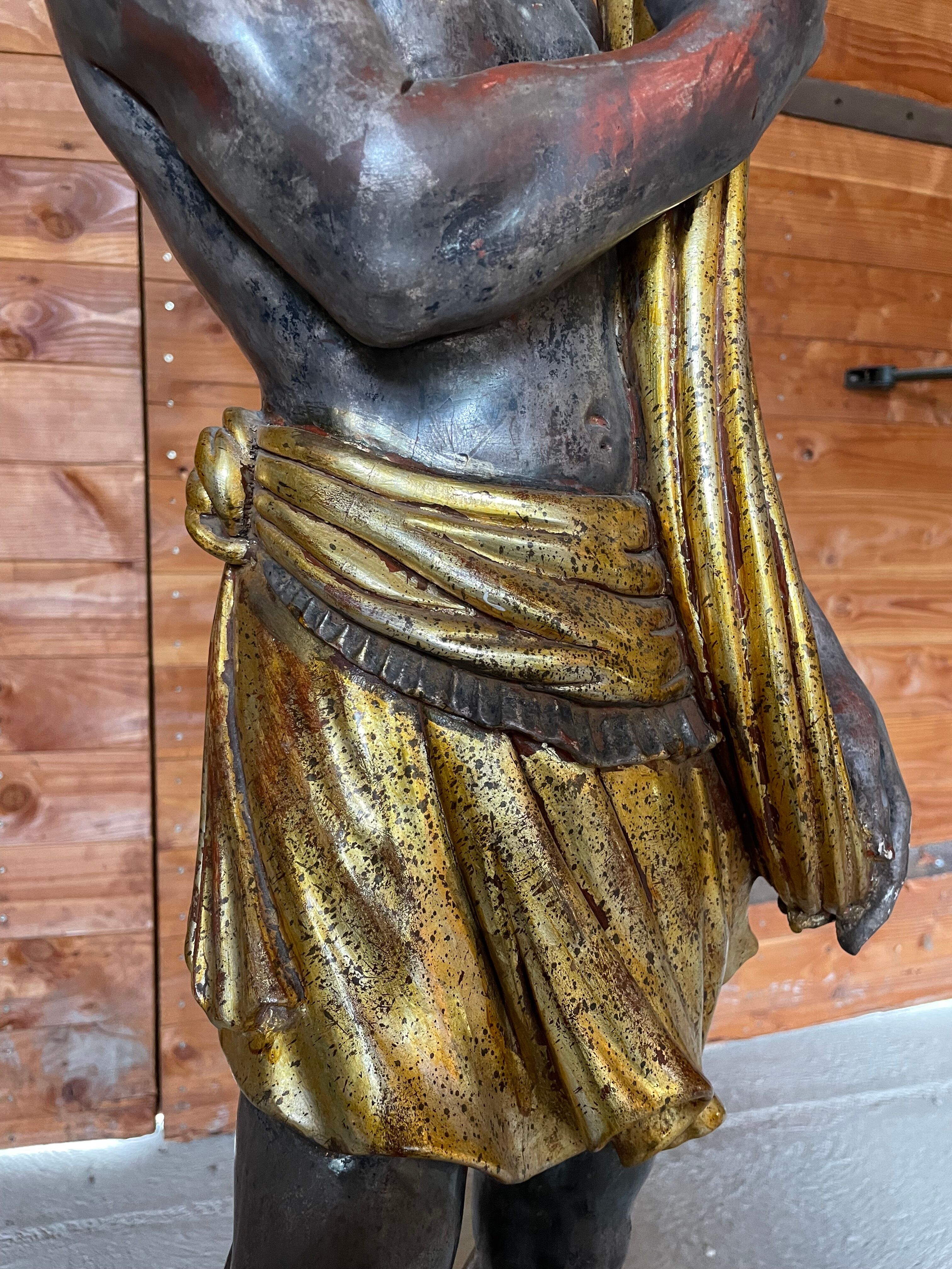 Nubian torch floor lamp