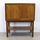Mid Century Cherry and Teak Linen Cabinet, 1960s