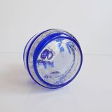 Blue swirl vase