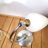 Art Deco lamp 1930 chrome and opaline