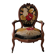 Louis XV armchair with floral upholstery