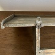 Hudson Farmhouse Folk Art Country Shelf Original Gray Patina
