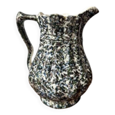 Carafe / pichet à eau moucheté vert et bleu