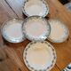 Set of 5 Terre de Fer plates 1900 Wilbur and St Amand