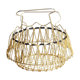 Vintage gold metal basket