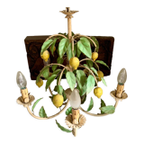 Painted metal chandelier